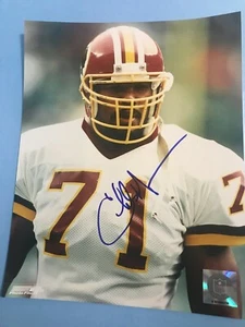 CHARLES MANN SIGNED 8X10 PHOTO WASHINGTON REDSKINS BSMA - Picture 1 of 2
