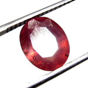 2.80Cts Natural Pink Ruby Loose Ring Size Oval Cut Madagascar Gemstone CH 6073 - Picture 1 of 3