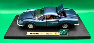 Anson RARE BLUE Ferrari Dino 246 GT 1:18 Die Cast Model Car NEW IN BOX - Picture 1 of 11