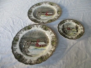 Johnson Brothers The Friendly Village 2 Speiseteller UND 1 Brotteller England - Bild 1 von 2