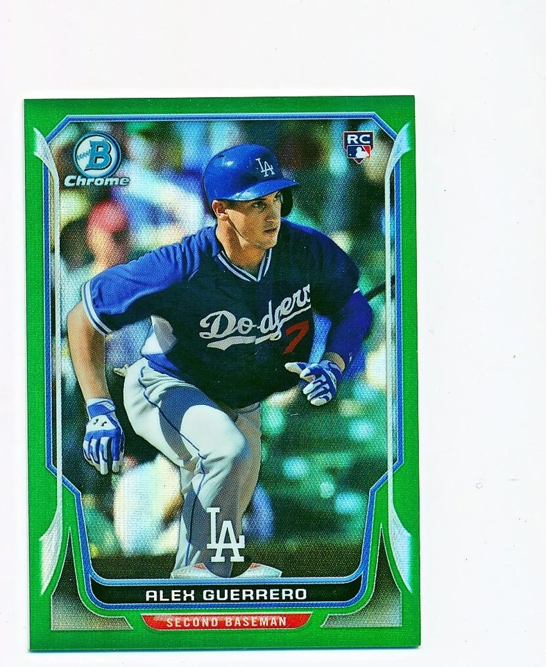 2014 Bowman Chrome Mini Alex Guerrero Green Refractor Rc #34 (11/15) - Image 1 of 1