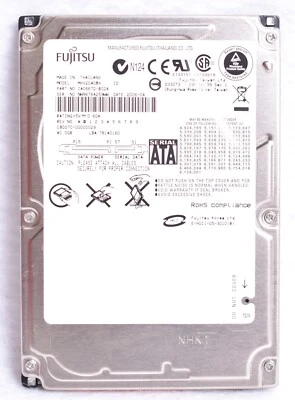 Fujitsu 40GB 5400RPM SATA 1.5Gbps 8MB 2.5-inch Hard Drive CA06672-B024 MHV2040BH - Image 1 of 4