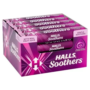 Halls Soothers Blackcurrant Flavour 20 x 45g each FREE TRACKED POSTAGE - Picture 1 of 2