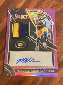 Marquez Valdes-Scantling Packers KC Chiefs 2019 Select Patch AUTOGRAPH 6/49 - Picture 1 of 4