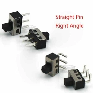 10 pz mini interruttore a scorrimento verticale 2 posizioni 1P2T SPDT 3 pin pannello PCB 2A 125 V - Foto 1 di 11