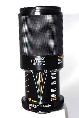 Lente tele macro Tamron 80-210 mm 1:3,8 CF PARA PELÍCULA MINOLTA MD. SISTEMA ADAPTOL 2. Foto 1 de 4