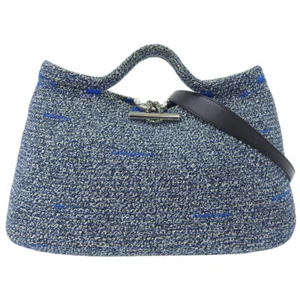 Borsa a mano Balenciaga ZigZagger Tessuta Nero e Blu - 100% Autentica - 380688 - Foto 1 di 5
