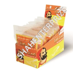 10 X ZIG ZAG REGULAR CIGARETTE FILTER TIP BOX RESEALABLE BAGOF 100 TIP EACH BAG - Picture 1 of 5