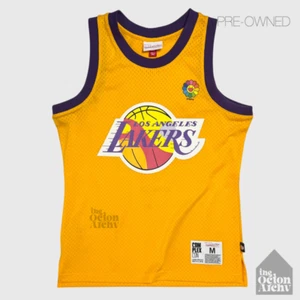 Takashi Murakami x Mitchell Ness LA Lakers Yellow Basketball Jersey 2019 Complex - Picture 1 of 5