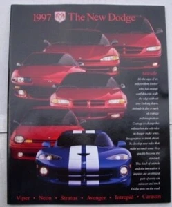1997 Dodge Dealer Brochure NOS NEW Viper Neon Avenger 97 Mopar - Bild 1 von 5