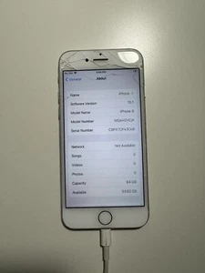 Apple iPhone 8 64GB White MQ6H2VC/A - Unlocked - Poor Condition - Battery 88% - Photo 1 sur 21
