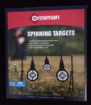 CROSMAN ALL-METAL SPINNING TARGET SYSTEM PELLETS ONLY SMALL & LARGE TARGETS - Image 1 of 4