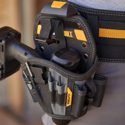 TOUGHBUILT TB-CT-20-L Drill Holster Large Tool Belt Pouch Utility Waist Bag - Image 1 of 4