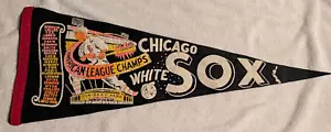 1959 Chicago White Sox American League Champs Champions 27" Black Pennant - Picture 1 of 7