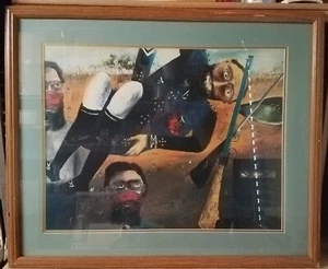 RARE Large Vintage Sidney Nolan; Ned Kelly Stringybark Creek, 1947 Framed Print - Picture 1 of 10