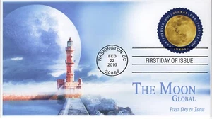 AO-5058-3, 2016, Moon, Add-on Cover, Washington DC, First Day Cover, Global f - Bild 1 von 1