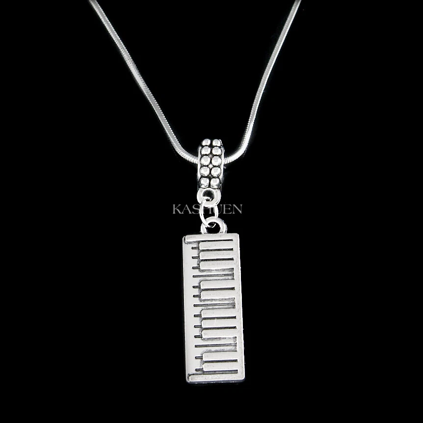 ~Keyboard Piano~ Pianist Music Instrument Musical Jewelry Necklace Musician Gift Foto 1 de 1