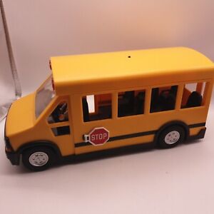 vintagePlaymobil School Bus With Flashing Lights h16