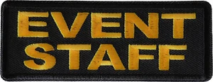 Event Staff Patch Yellow- 4x1.5 inch - P6969 - Picture 1 of 5