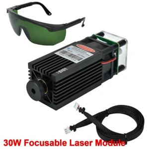 30W CNC Laser Module Head for Laser Engraving Cutting Machine Gift Goggles&Cable - Picture 1 of 7
