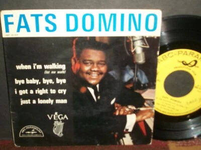 FATS DOMINO - When I'm Walking (Let Me Walk) 45 France 7" ep woc  toc - Image 1 of 2
