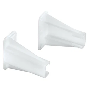 Prime-Line R 7240 Schubladen-Seitenschienenhalterungen, weiß Nylon (1 1er-Pack, - Bild 1 von 4