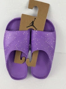 Nike FJ6069-500 Jordan Post Slides Purple Shoes Kids/Youth U.S. Size 2Y- NWT - Picture 1 of 3
