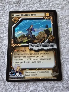 DBZ Dragon Ball Z FOIL Orange Haulting Drill 147 CCG Unlimited Cell Saga MP - Foto 1 di 5