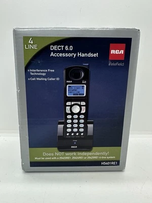 RCA VISYS DECT 6.0 FOUR LINE ACCESSORY HANDSET 4-LINE  H5401RE1 - Image 1 of 4