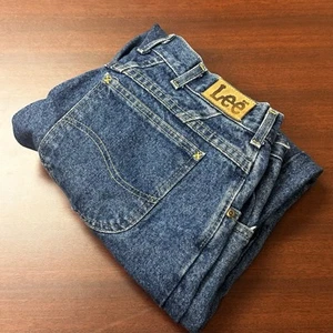 Vtg Lee Riders Jeans Womens Size 20 Fits 34x29 Union Made 80s 90s USA Distressed - Picture 1 of 10
