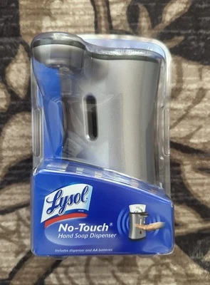 NEW Lysol No-Touch Hand Soap Dispenser Silver DISCONTINUED - Image 1 of 4