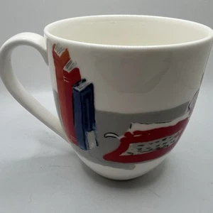 Kate Spade New York Lenox 10 Unzen Musen Kaffee Tee Tasse Becher Blumen Bücher Schreiben - Bild 1 von 5