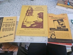 Impresión fotográfica vintage Lewco variable viñeta cuarto oscuro, 2 folletos Kodak - Imagen 1 de 6