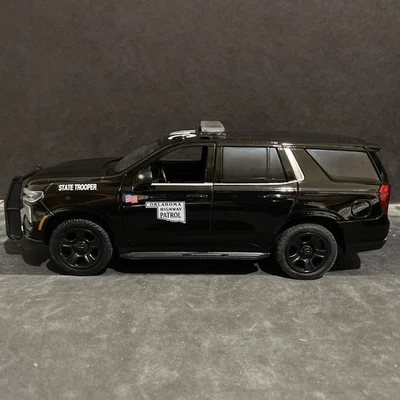 Oklahoma Highway Patrol 1:24 Scale 2025 Chevy Tahoe PPV - Image 1 of 4