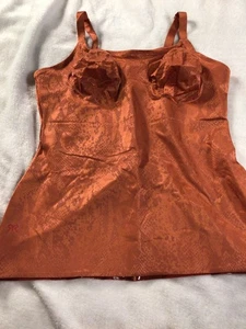 NUEVO Ruby Ribbon ULTIMATE Cami TERRA COTTA talla 42 nylon spandex, 3705 - Imagen 1 de 6