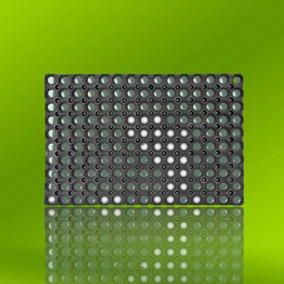 Rutschfeste Gummi-Fußmatte 40x60 cm - Witterungsbeständig & Schmutzfangmatte - Bild 1 von 1