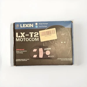 LEXIN LX-T2 Motocom Bluetooth Motorcycle Helmet Communication System Two Channel - Picture 1 of 3