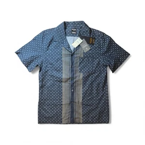 🔥 $158 Todd Snyder New York + Albiate Camicia Uomo Stampa Bordi Collo Campeggio Tg M - Foto 1 di 6