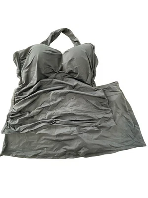 Tankini Jantzen Correa Confort con Falda Parte Inferior Talla 16 Negro Beach Resort NUEVO Foto 1 de 4