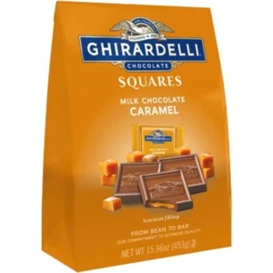 GHIRARDELLI Milk Chocolate Caramel Candy SQUARES - 15.96oz - Picture 1 of 6