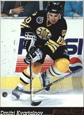 1993-94 Pinnacle Boston Bruins Hockey Card #161 Dmitri Kvartalnov
