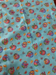 Vtg Concord Kesslers Easter BLUE with Chicks & Eggs, 23"L x 44" W - Picture 1 of 5
