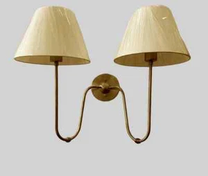 Raw Brass Single & Double Arms Wall Sconce Timelessly Elegant Lighting Fixture - Picture 1 of 6