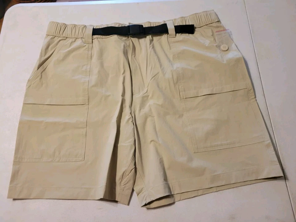 MEN'S SONOMA SIZE 42 OUTDOOR CARGO SHORTS STRETCH QUICK DRY FABRIC COLOR BEIGE