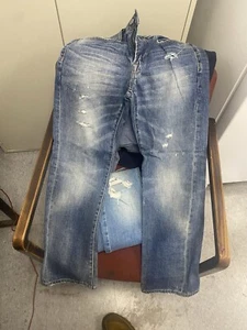 Mens Abercrombie 26W 28L Original Straight Blue Jeans - Picture 1 of 3