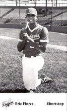 1995 Great Falls Dodgers Team Issue #26 Eric Flores Oxnard California CA Card