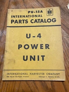 International U-4 Power Unit Parts Catalog - Picture 1 of 1