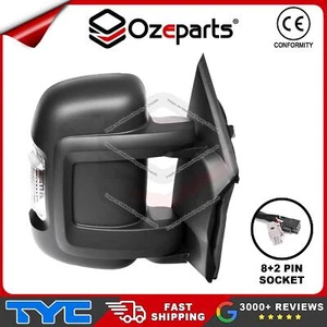 TYC RH Right Electric Door Mirror Short Arm With Temp For Fiat Ducato 2007~On - Picture 1 of 6