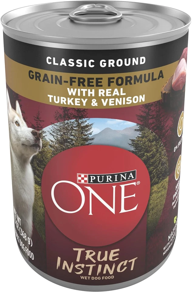 Purina ONE Wet Dog Food True Instinct Classic Ground Wet Dog Food (12) 13 oz - Image 1 of 4