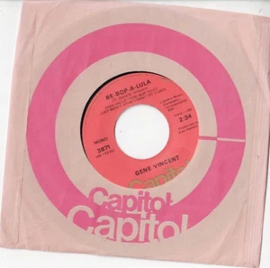 GENE VINCENT Be Bop a Lula/Lotta Lovin 7" VINYL RE ROCK N ROLL ROCKABILLY - Picture 1 of 1